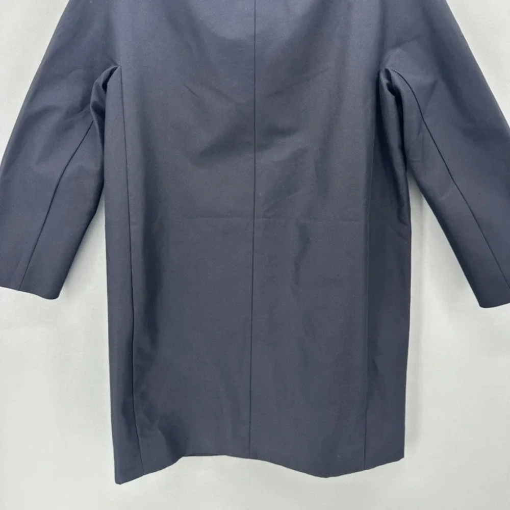 NWT Kate Spade Kendall Swing Coat Black Silk Blend Size S Bow Neck Preppy Dainty